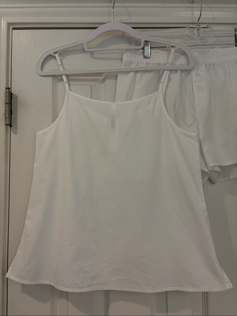 Gilligan & O'Malley White Lace-Trim Camisole & Shorts Sleep Set - Picture 3 of 13